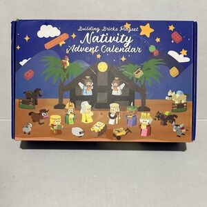 Nativity Advent Calendar Building Bricks Playset
